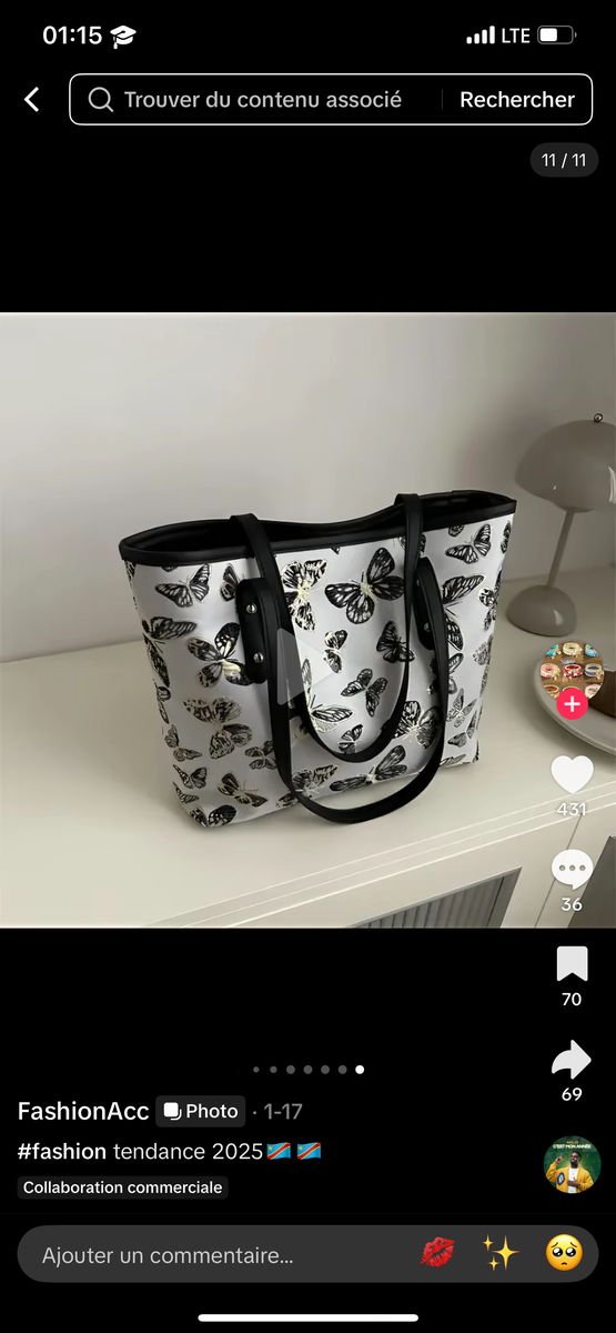 Sac fourre-tout élégant