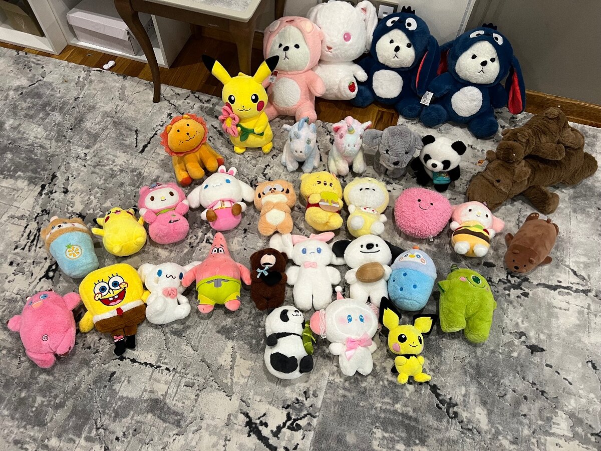 28 мягких игрушек на выбор !!!