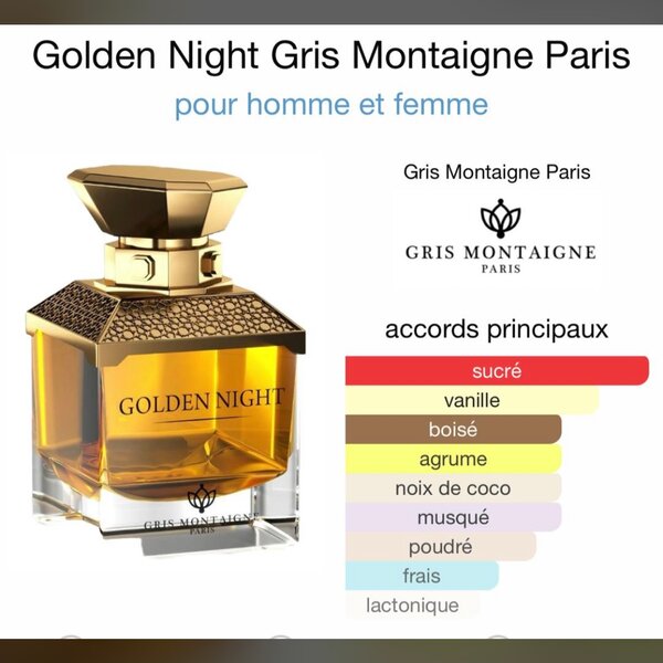 Parfum Golden Night Unisexe