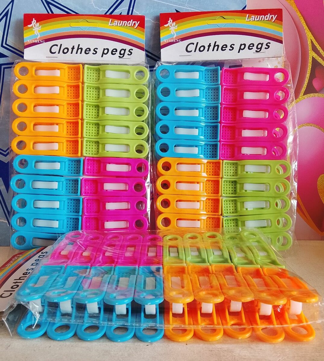 Pinces à linge colorées