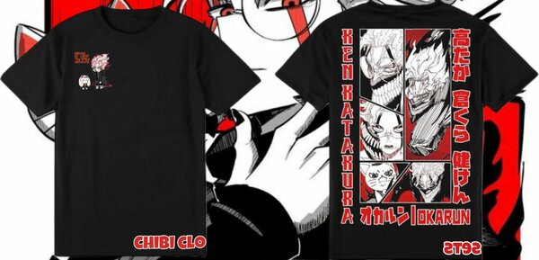 Tee shirt chibi closets x dandadan