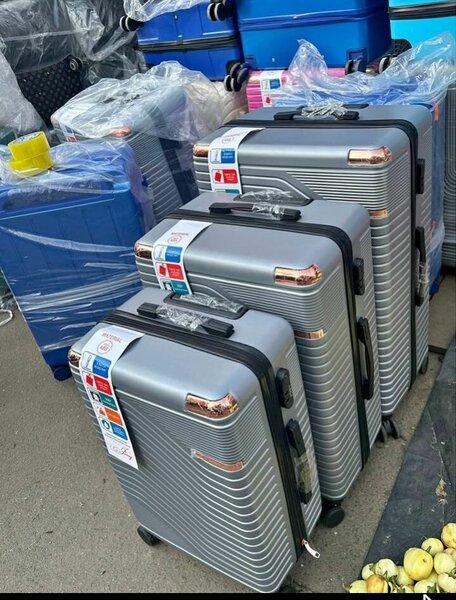 Valises rigides argentées