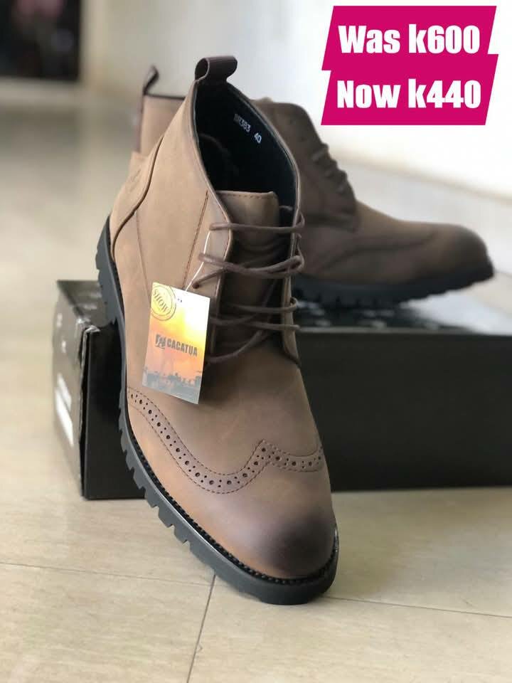 brown men's boots