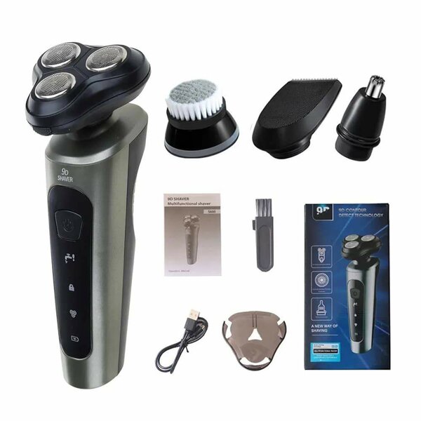 Rasoir électrique 9D multi-accessoires