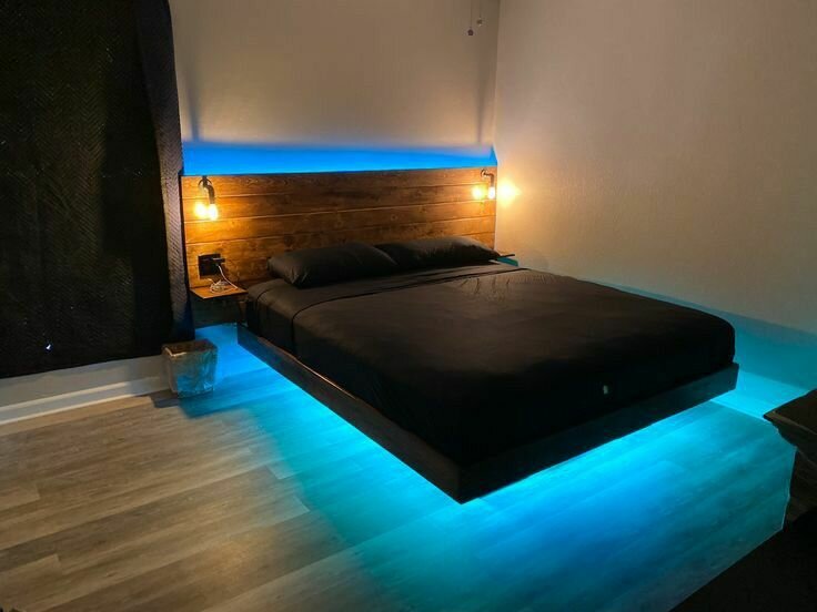 Floating bed