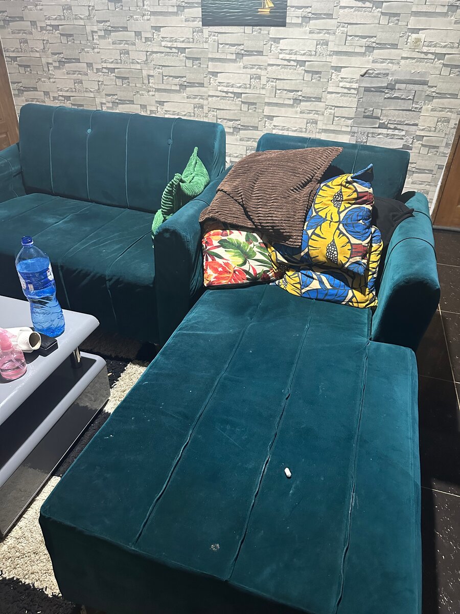 Canapé modulaire en velours