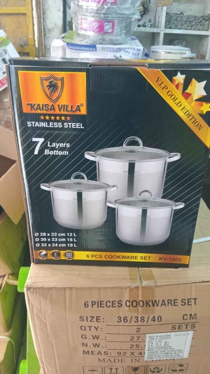 Batterie de Cuisine Acier Inox