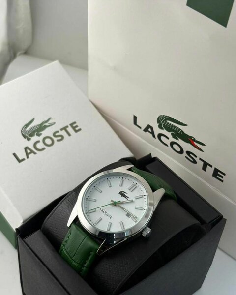 Montre Lacoste homme cuir vert