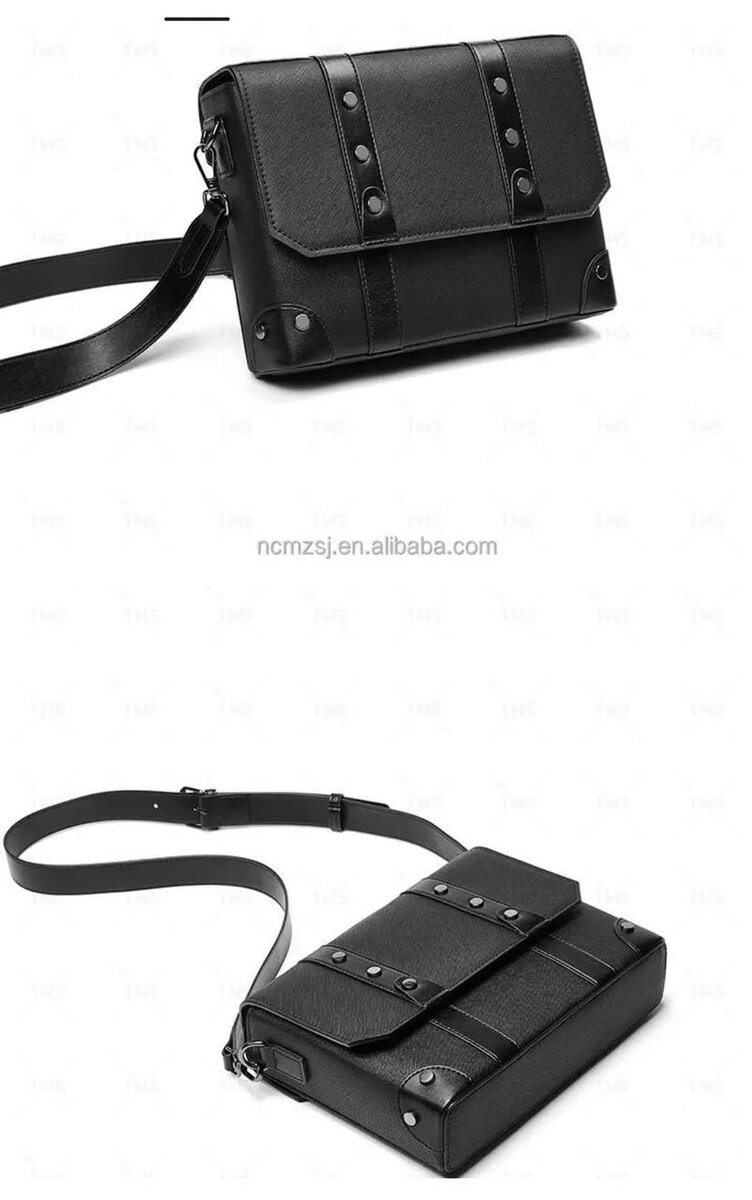 Sac bandoulière noir élégant