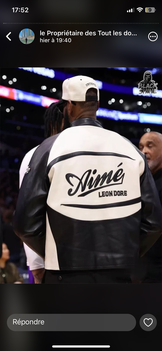 Veste en cuir Aimé Leon Dore