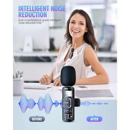 Microphone Lavalier Sans Fil 3-en-1