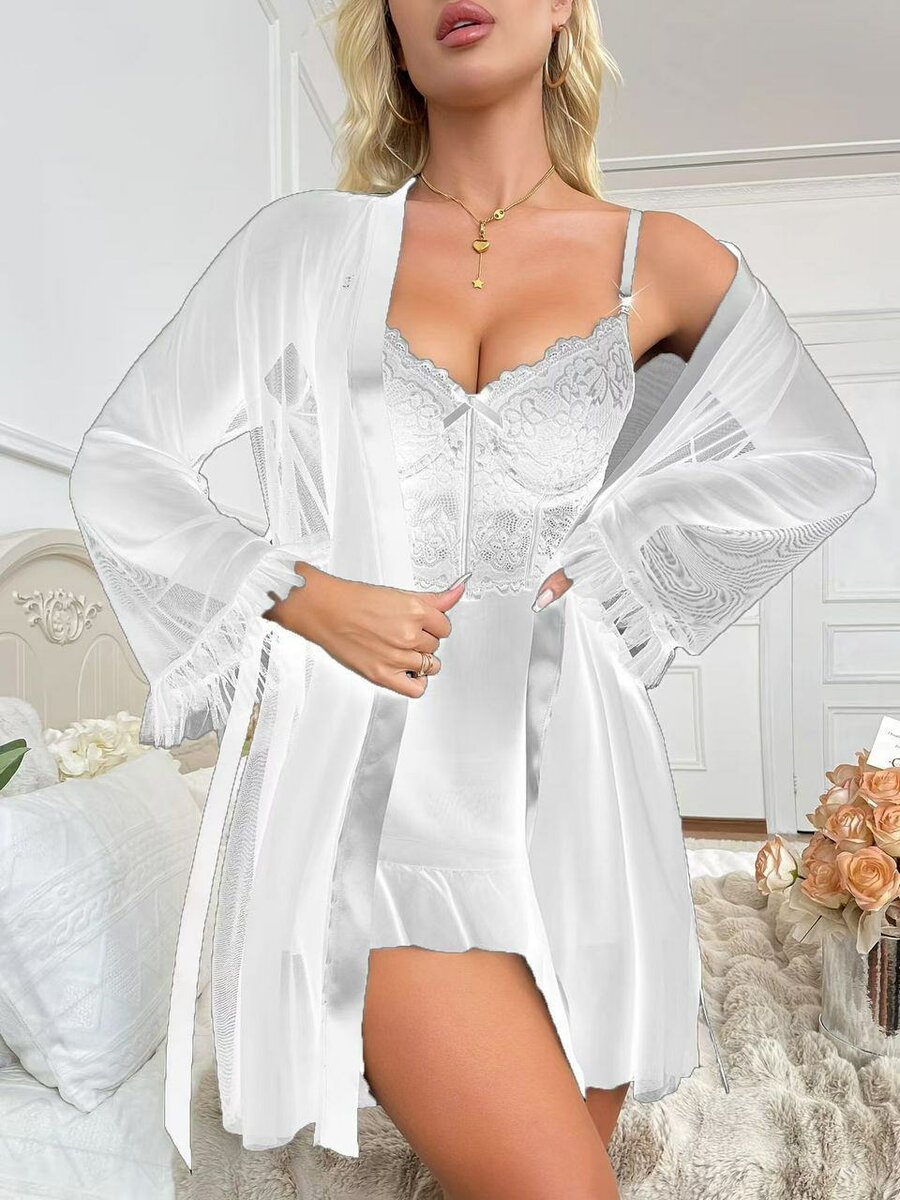 Élégante nuisette en dentelle