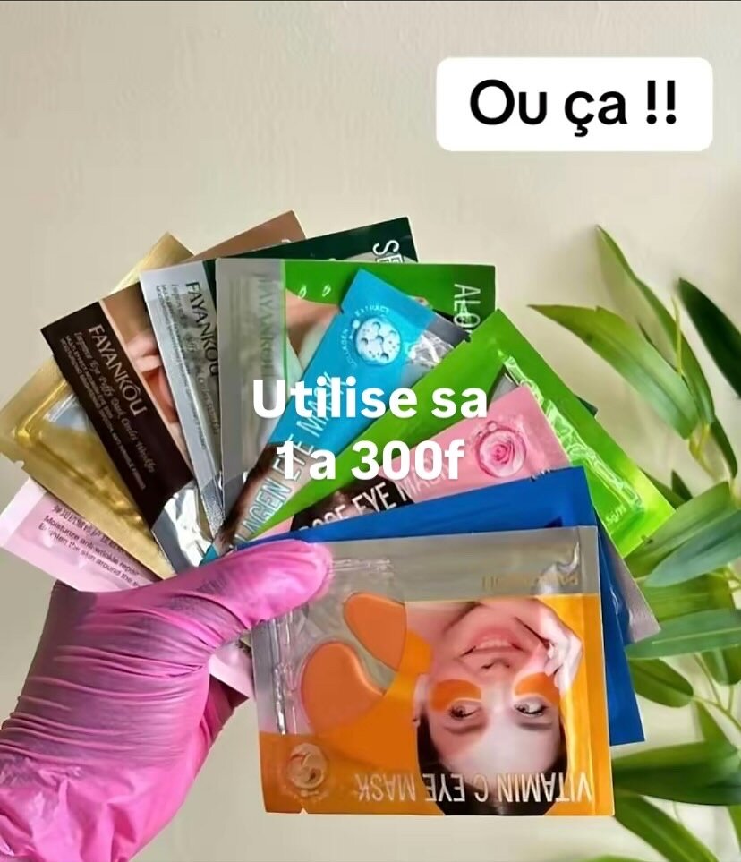 Patchs hydratants visage