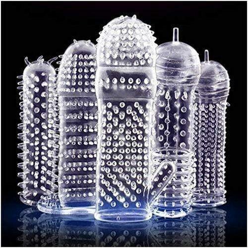Manches péniennes en silicone texturé