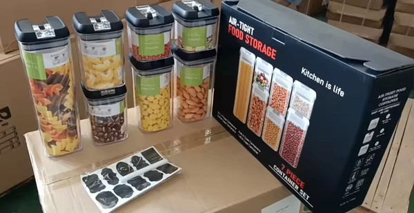 Set de bocaux hermétiques cuisine