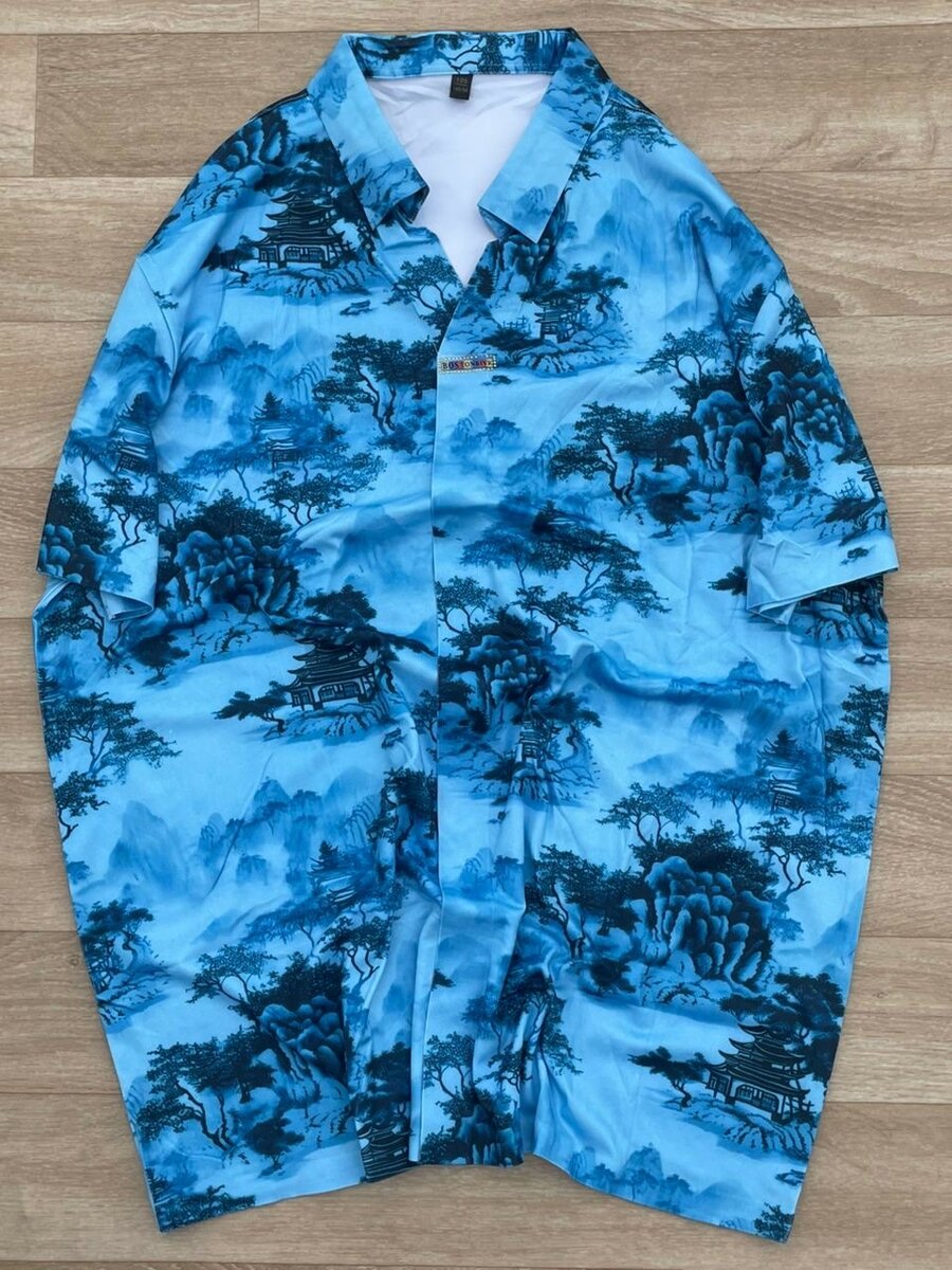 Chemise hawaïenne imprimée été