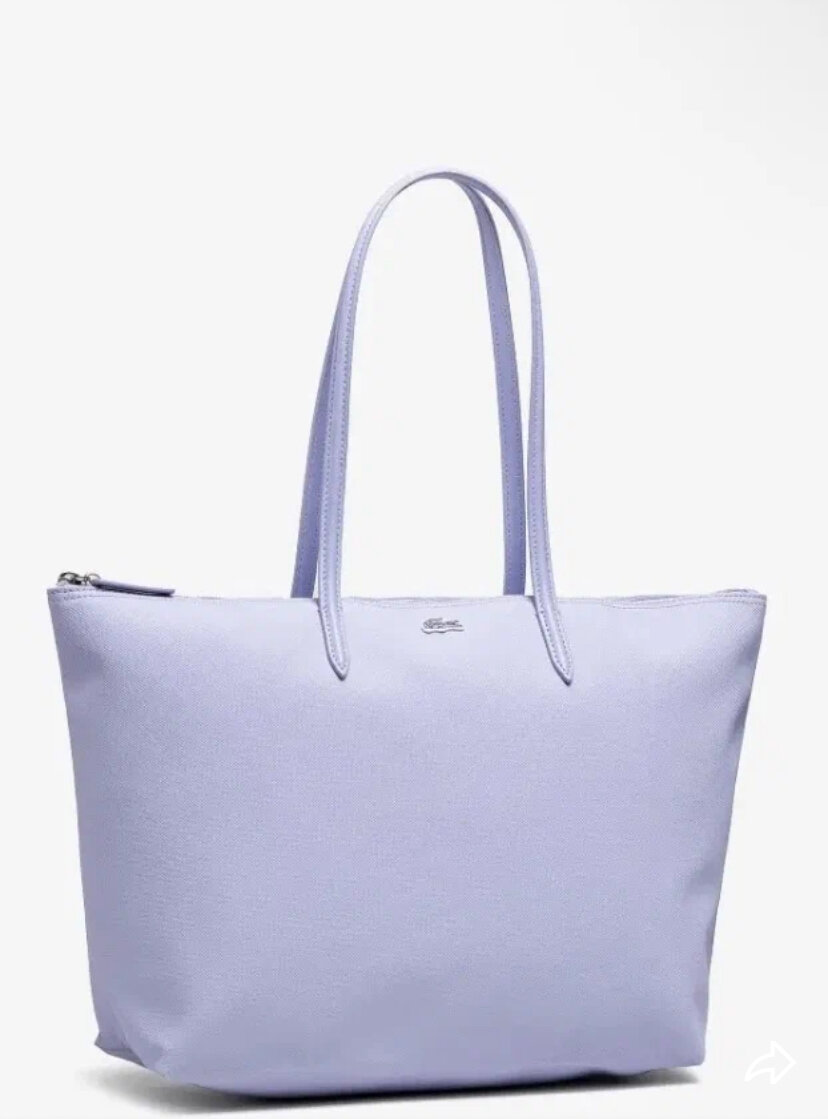 Sac cabas en cuir lavande