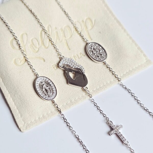 Collier religieux argent croix