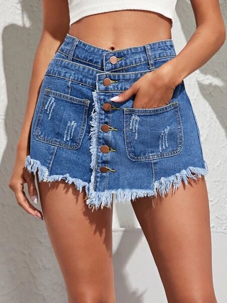 Jupe en jean tendance femme