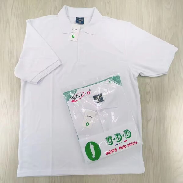 Polo homme blanc et vert