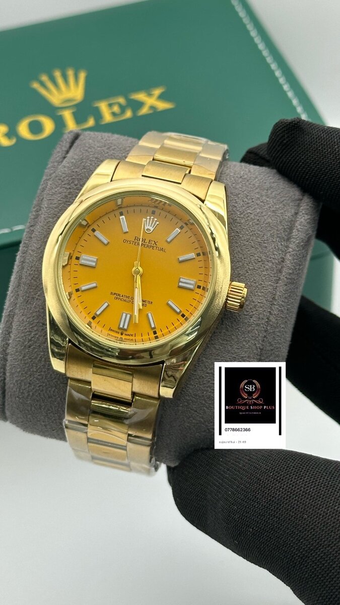 Montre Luxe en Or Cadran Coloré