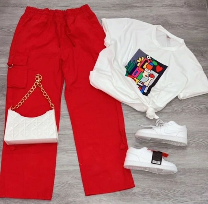 Girl top and down and all