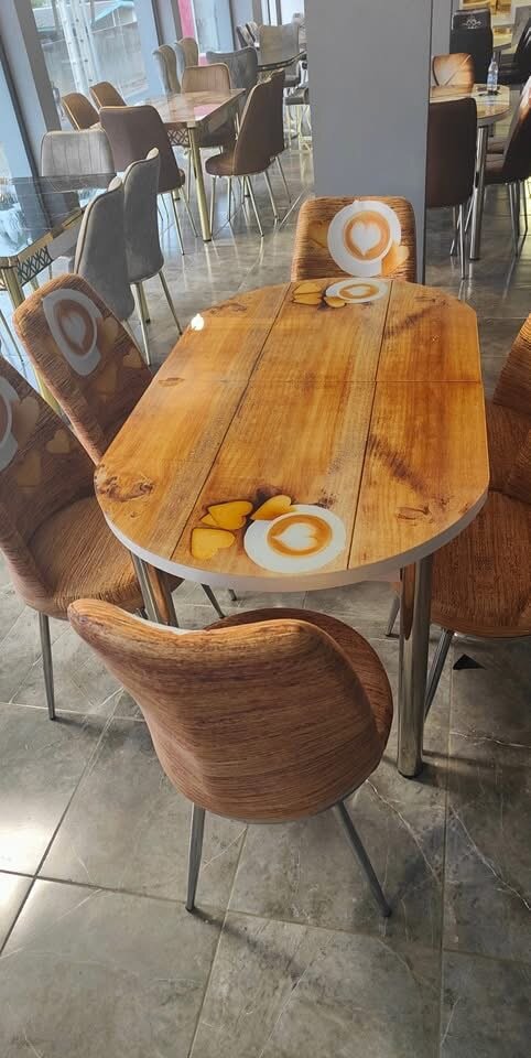 Table à manger moderne 6places