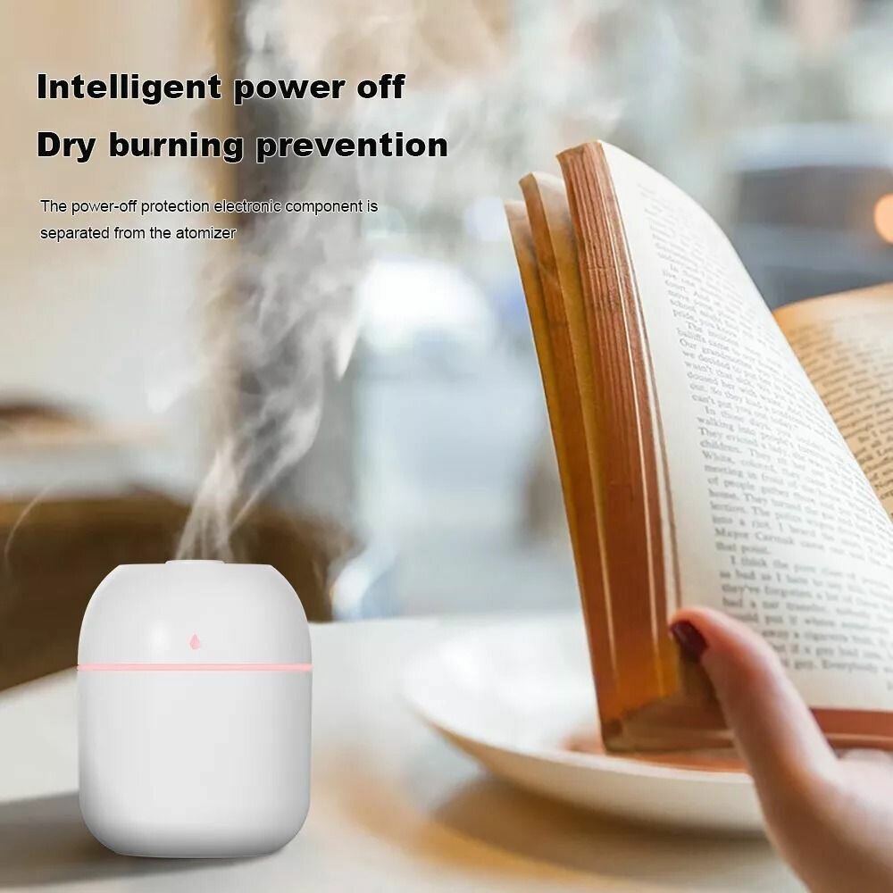 Portable USB Mini Mist Car/Home  Humidifier/Diffuser - White