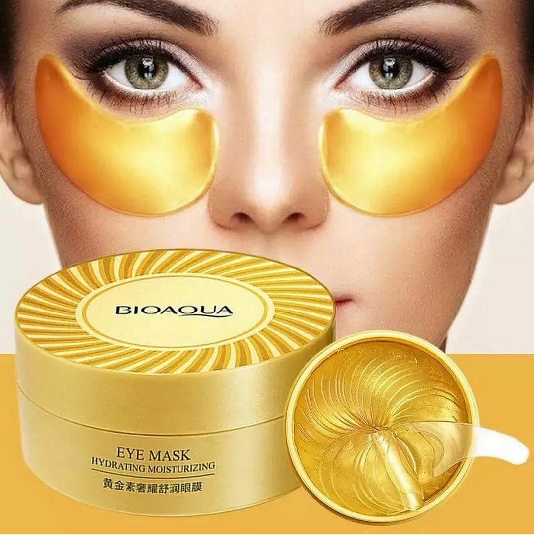 Bioaqua 60Pcs Gold Collagen Eye Mask Anti Wrinkle Sleep