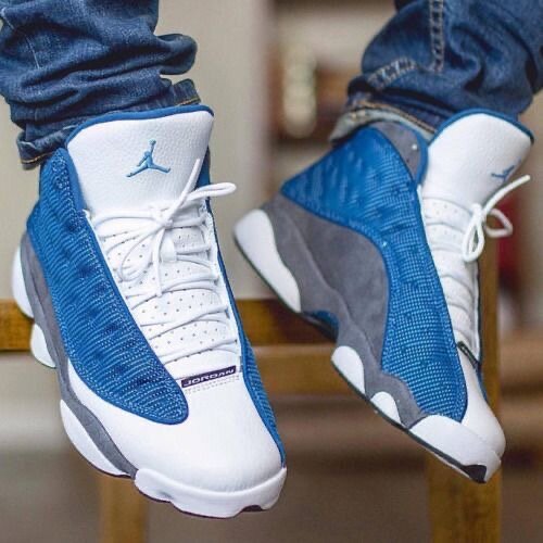 Baskets Air Jordan Retro Bleu
