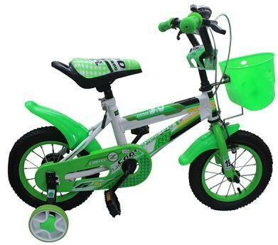 Vélo Enfant Vert avec Roulettes