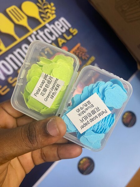 Petal paper saop is used for washing hands