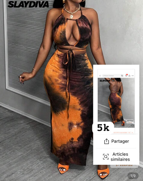Robe Maxi Tie-Dye Élégante