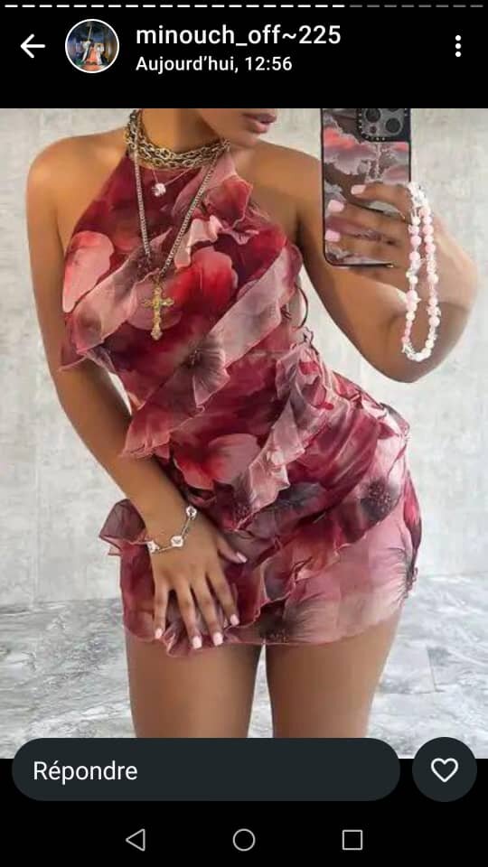 Robe Évasée sans Bretelles Élégante