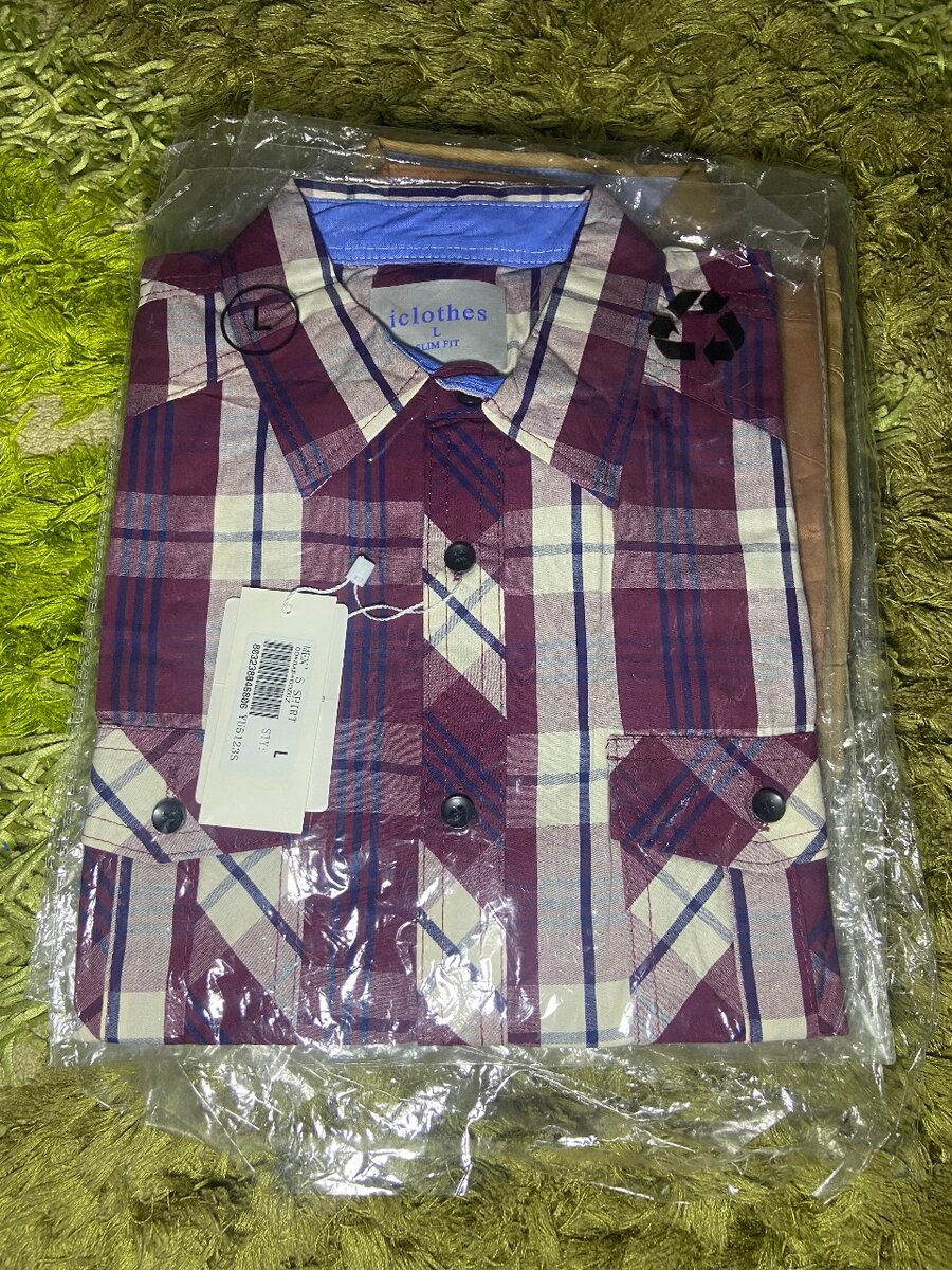 Chemise à carreaux homme