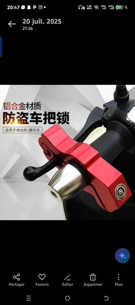 Antivol Accélérateur Moto