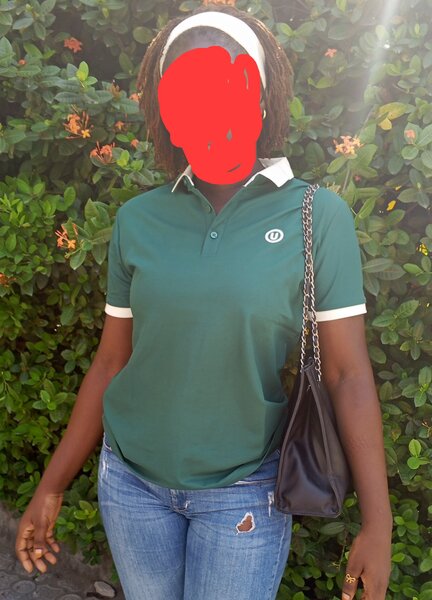 Polo vert classique femme