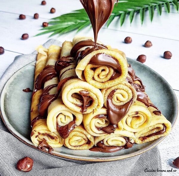 Crêpes au chocolat délicieuses