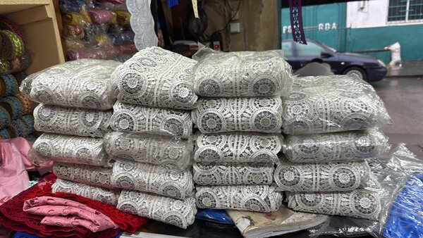 Dentelle blanche décorative