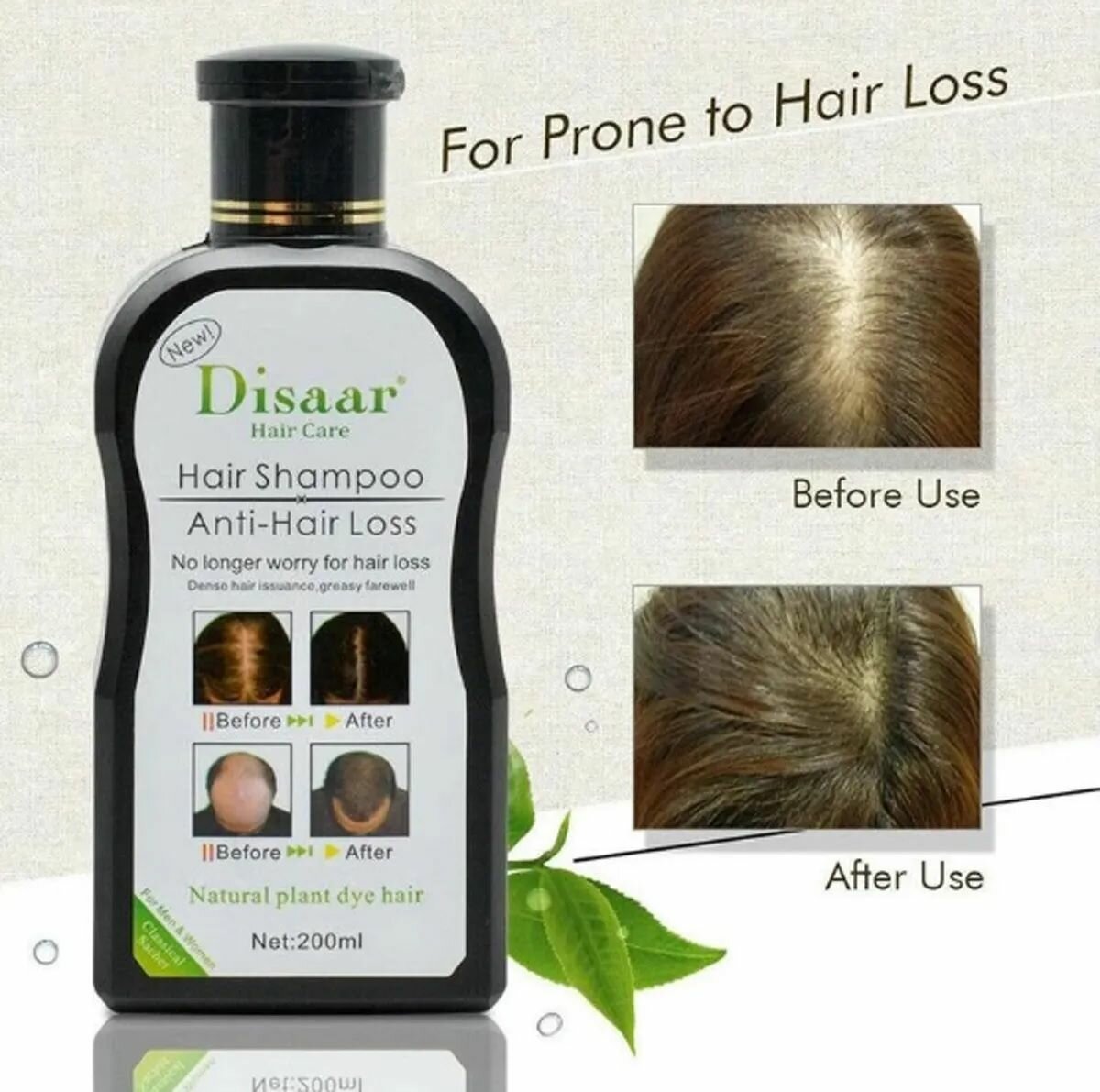 DISAAR Hair Shampoo Anti-Hair Loss Hair Growth 200ML DS319-1
