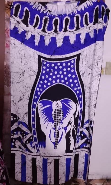 Robe longue africaine colorée