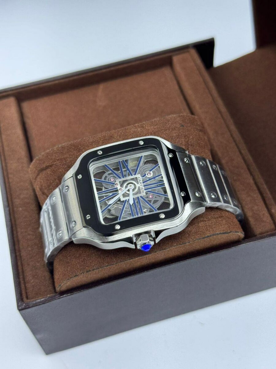 Montre mécanique élégante en acier