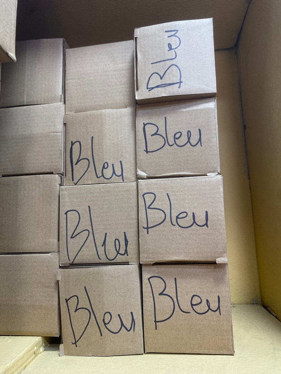 Spot LED encastrable Bleu