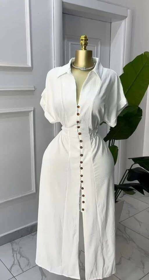 Robe longue en coton chic