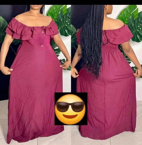 Robe Maxi Épaules Dénudées