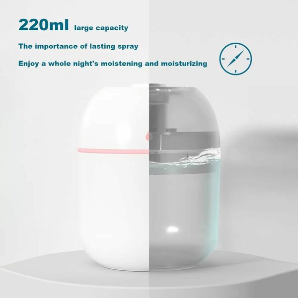 Portable USB Mini Mist Car/Home  Humidifier/Diffuser - White