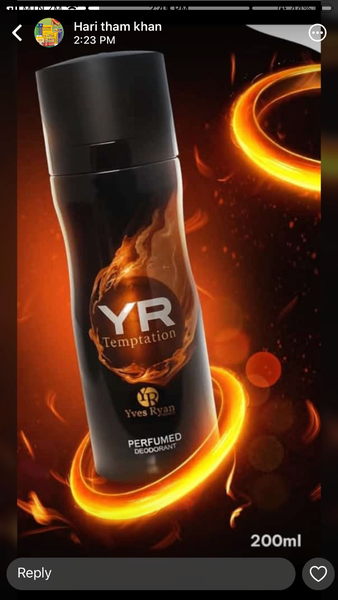 Yves Ryan Body Spray 200ml