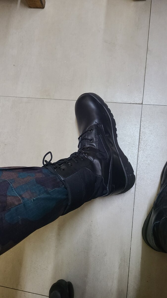 Black military boots