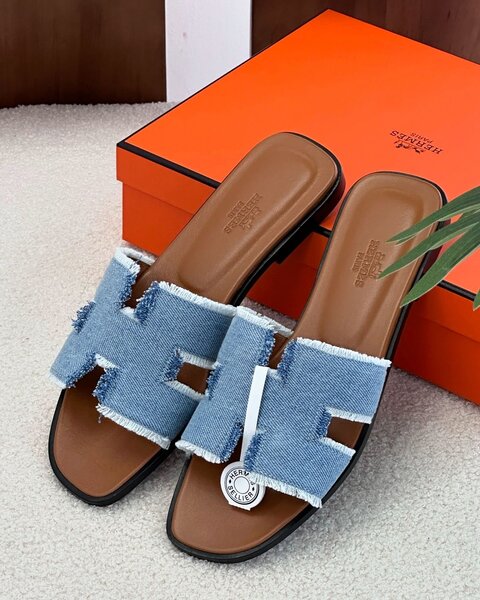 Sandales en denim chic