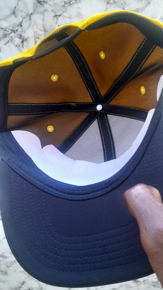 Casquette Snapback Jaune-Noire